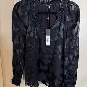 Black Sheer Women's Top